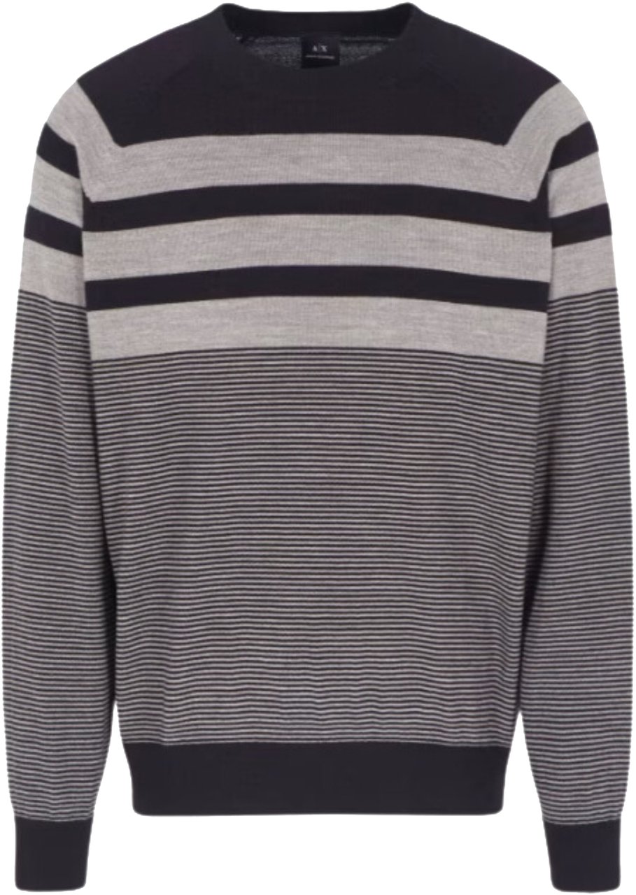 Armani Exchange Sweaters Blu Navygrigio Blauw