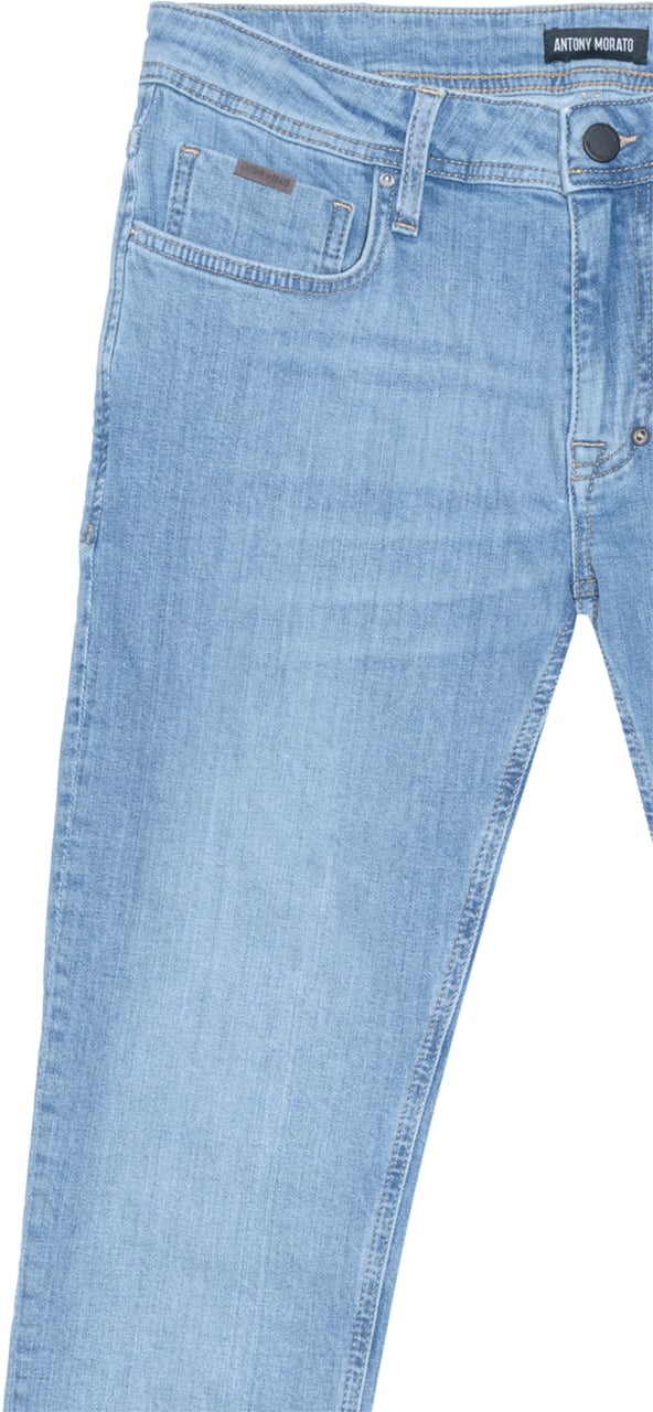 Antony Morato JEANS OZZY TAPERED FIT IN STRETCH BLUE DENIM ICONIC LOOK Blauw