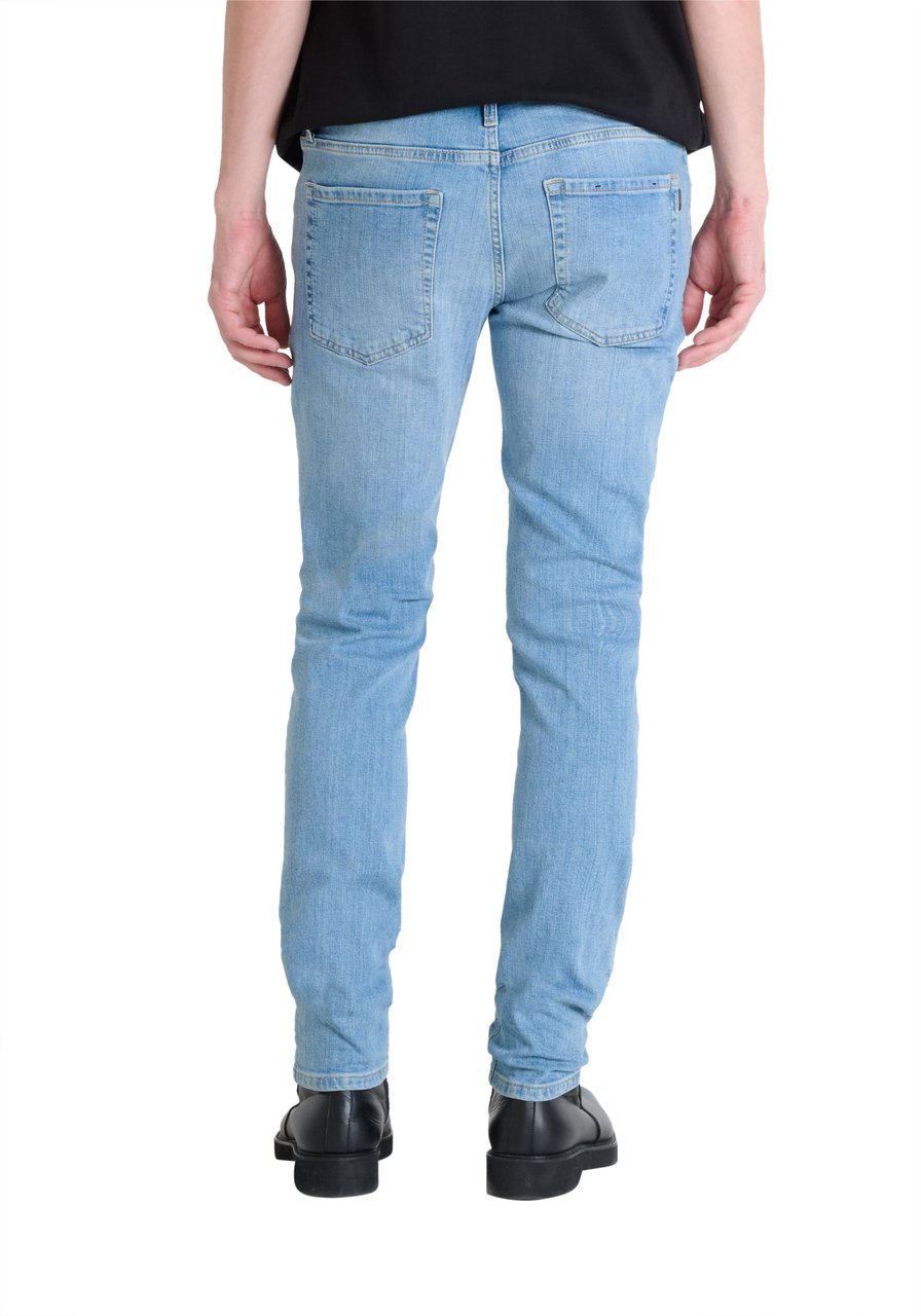 Antony Morato JEANS OZZY TAPERED FIT IN STRETCH BLUE DENIM ICONIC LOOK Blauw