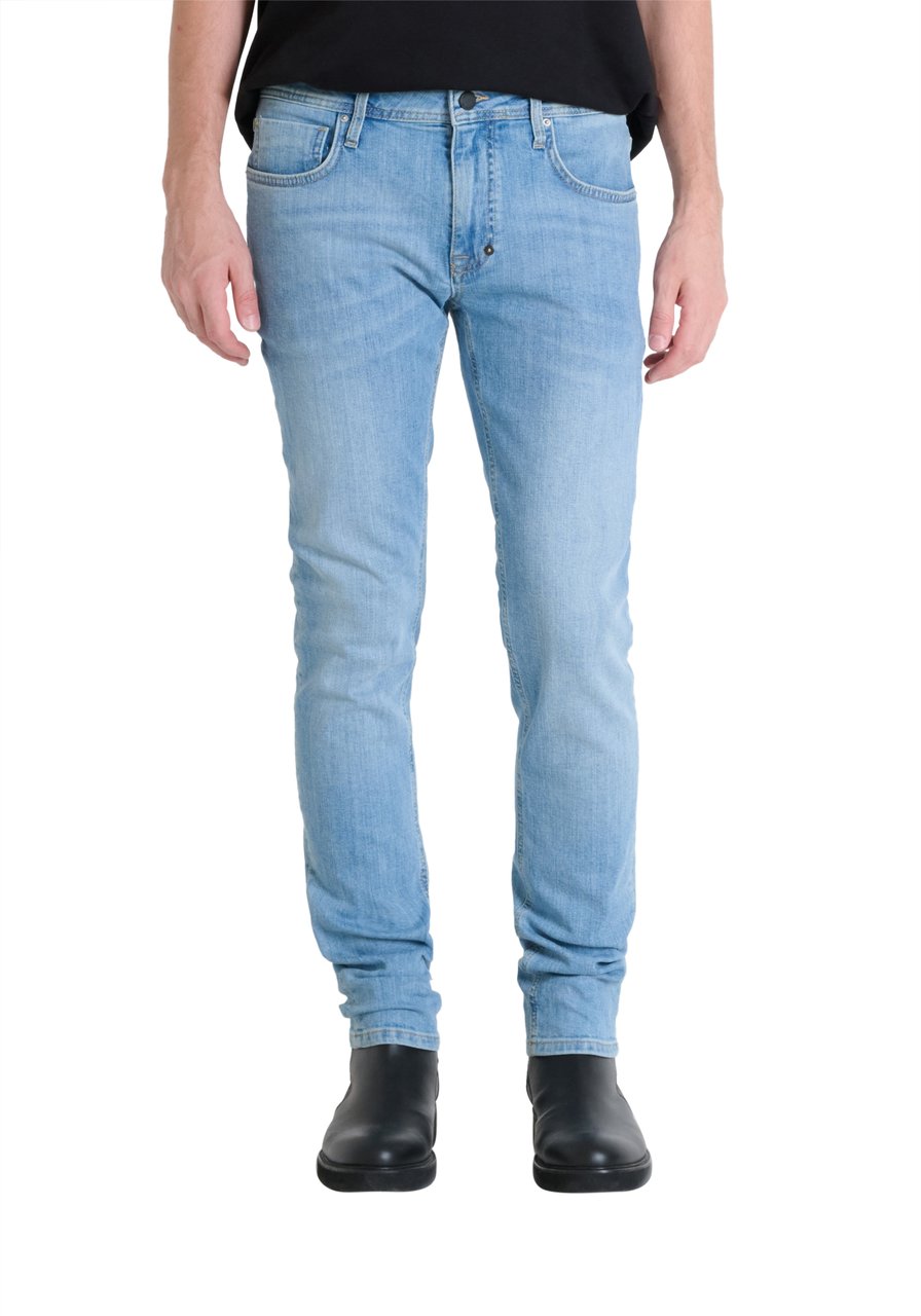 Antony Morato JEANS OZZY TAPERED FIT IN STRETCH BLUE DENIM ICONIC LOOK Blauw