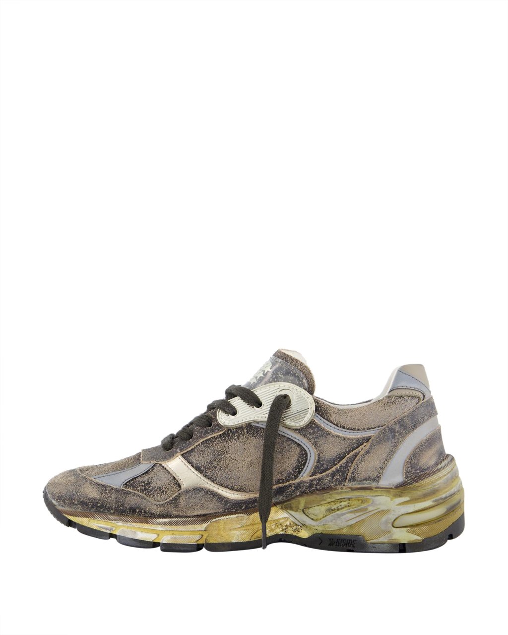 Golden Goose Dames Running Dad Sneaker Grijs Grijs