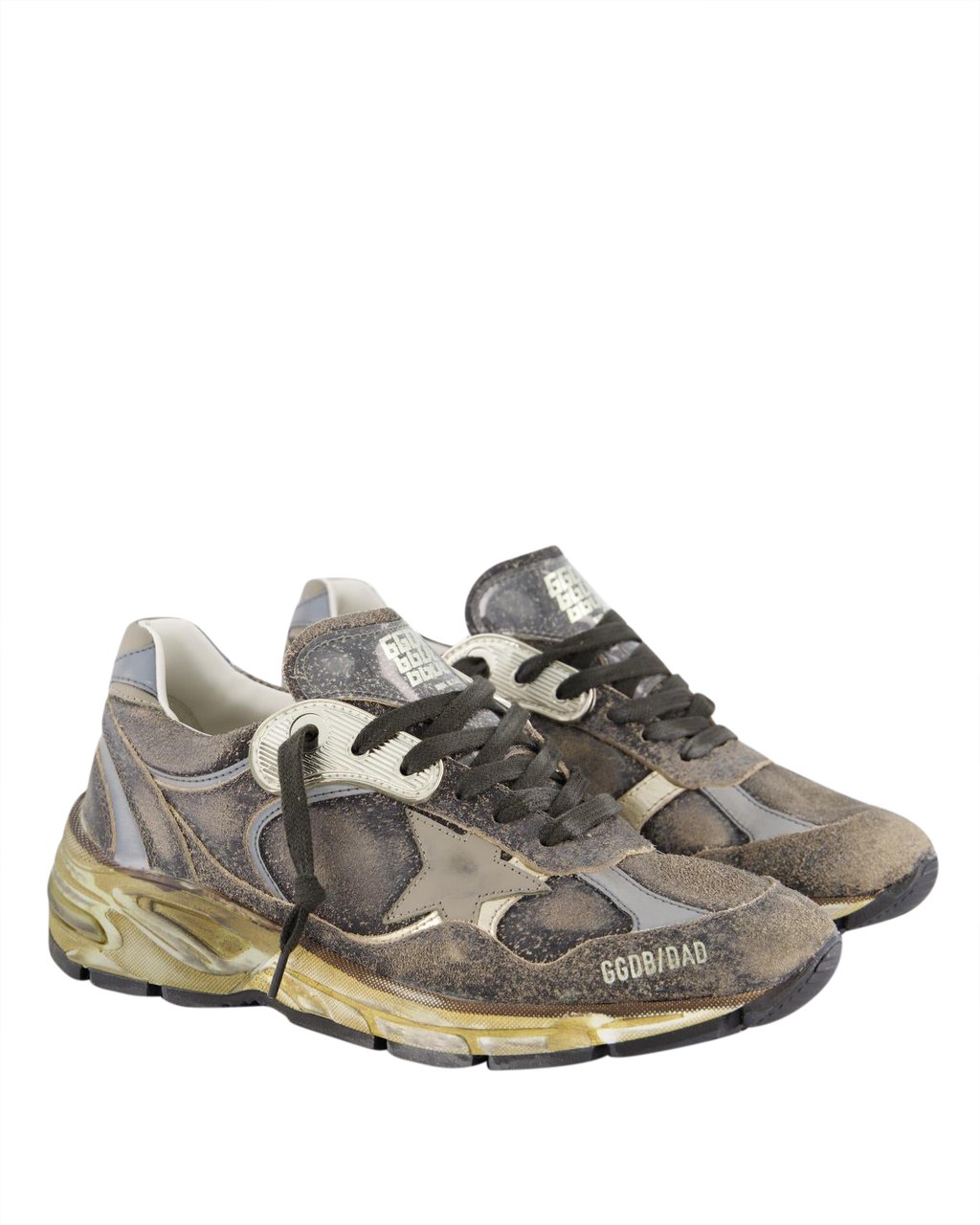 Golden Goose Dames Running Dad Sneaker Grijs Grijs