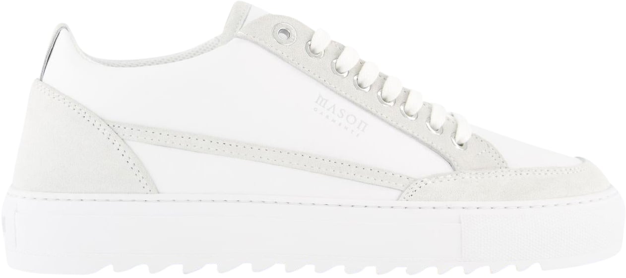 Mason Garments Heren Tia Miscela Sneaker Wit Wit