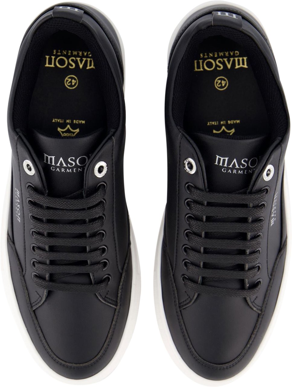 Mason Garments Heren Tia Nuovo Sneaker Zwart Zwart