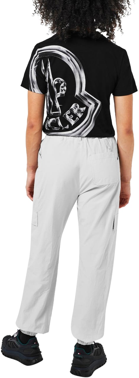 Moncler Cotton Logo Cargo Trousers Grijs