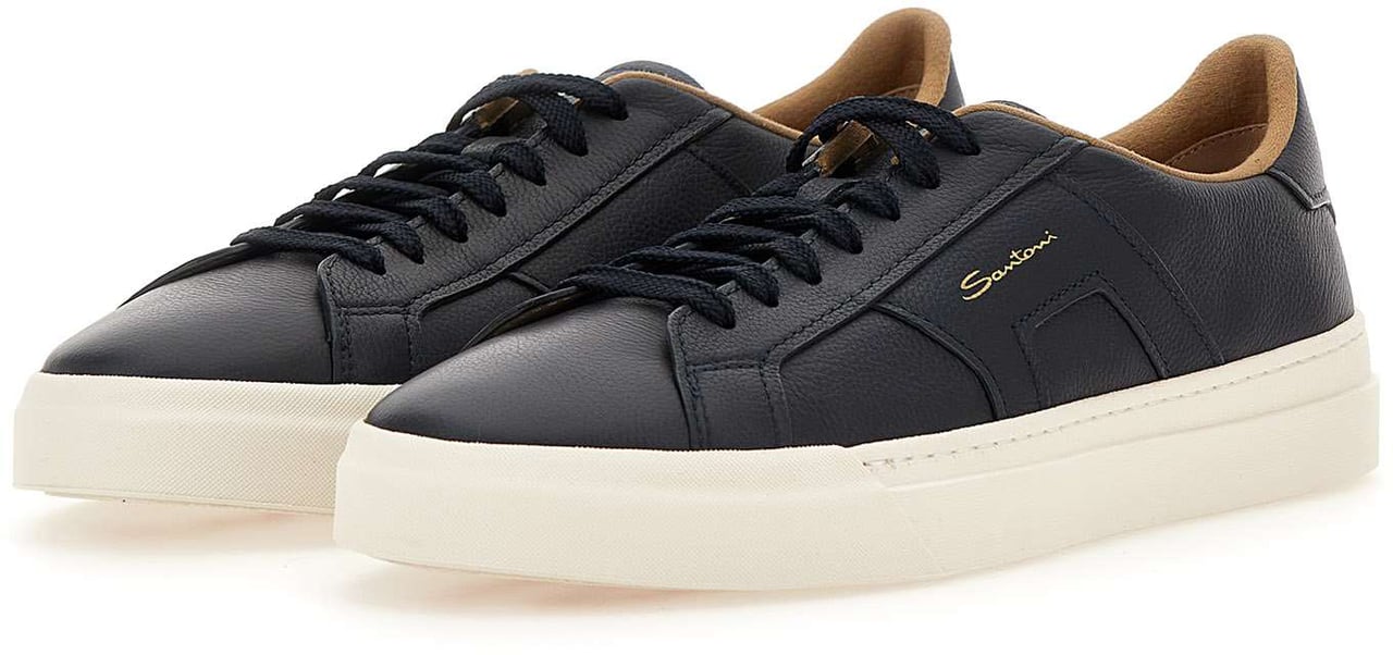 Santoni Sneakers Blue Blauw