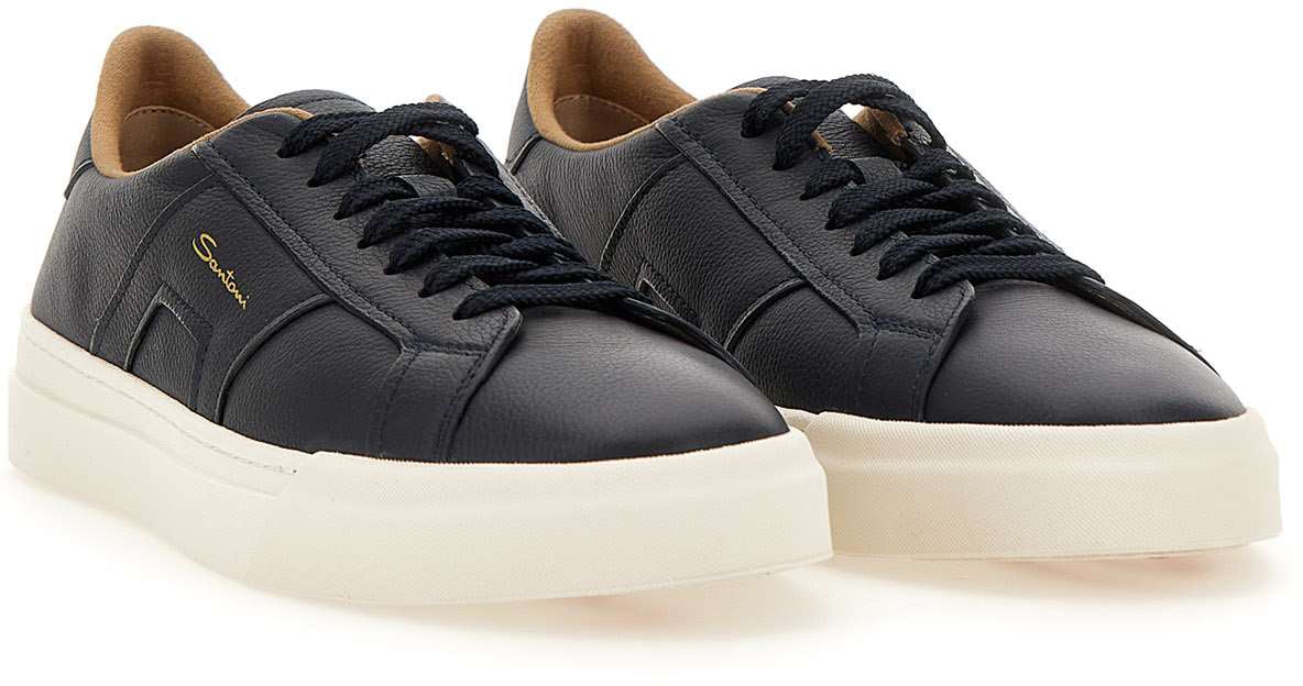Santoni Sneakers Blue Blauw