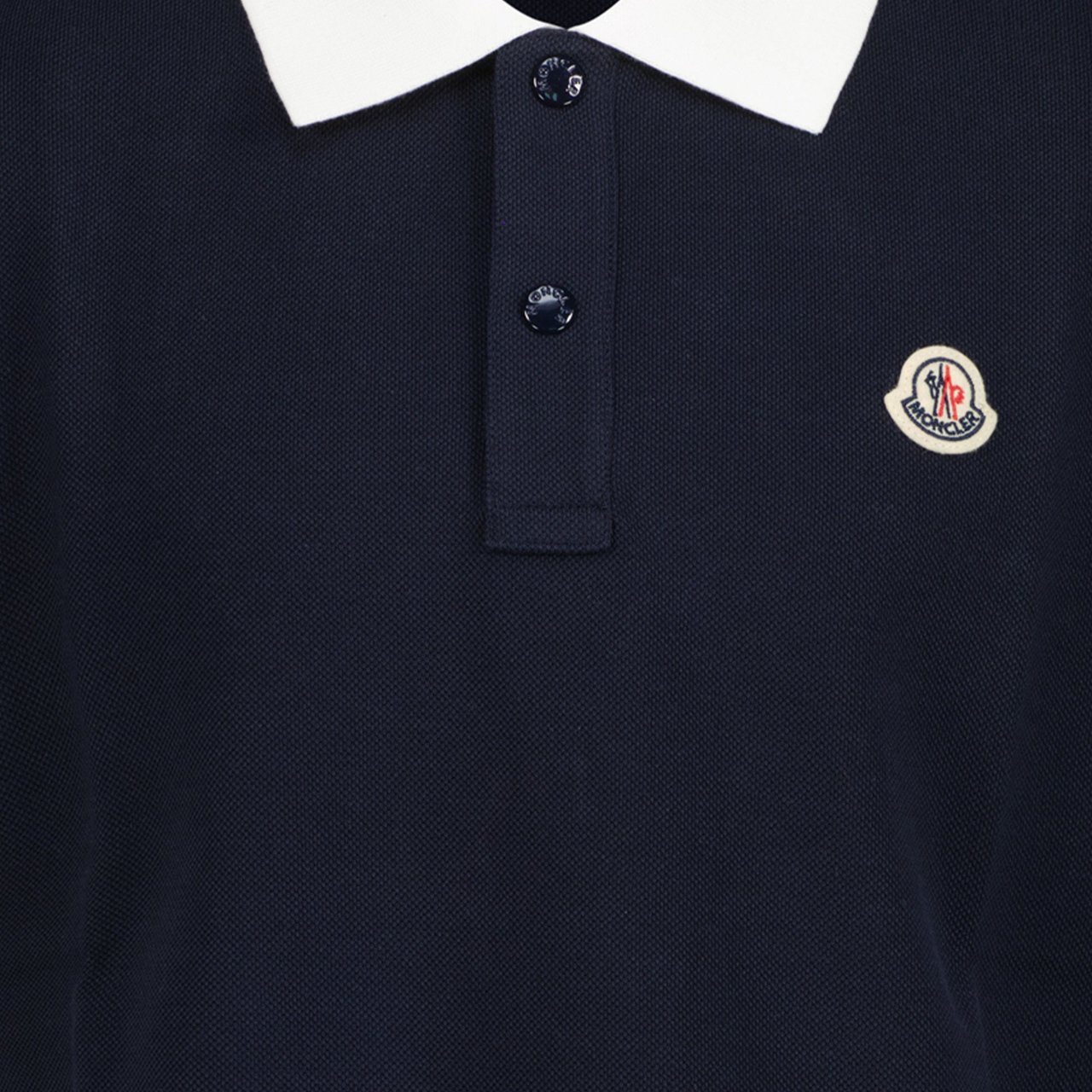 Moncler Moncler Jongens Polo Navy Blauw