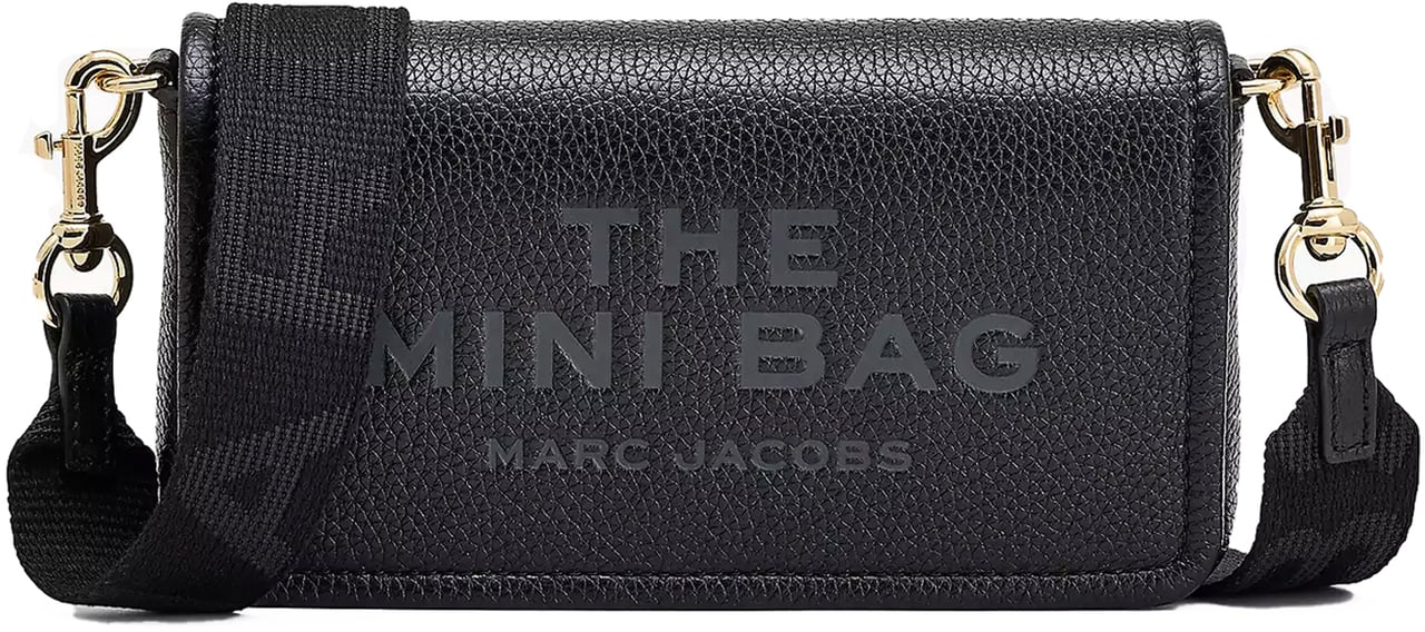 Marc Jacobs The Leather Mini Black Bag Black Zwart