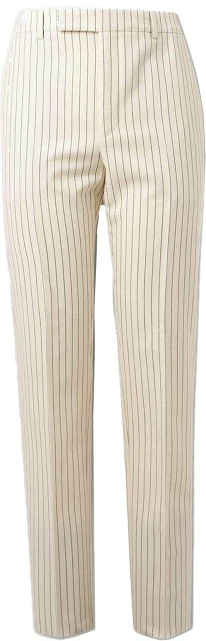 Celine Celine Wool Striped Pants Wit