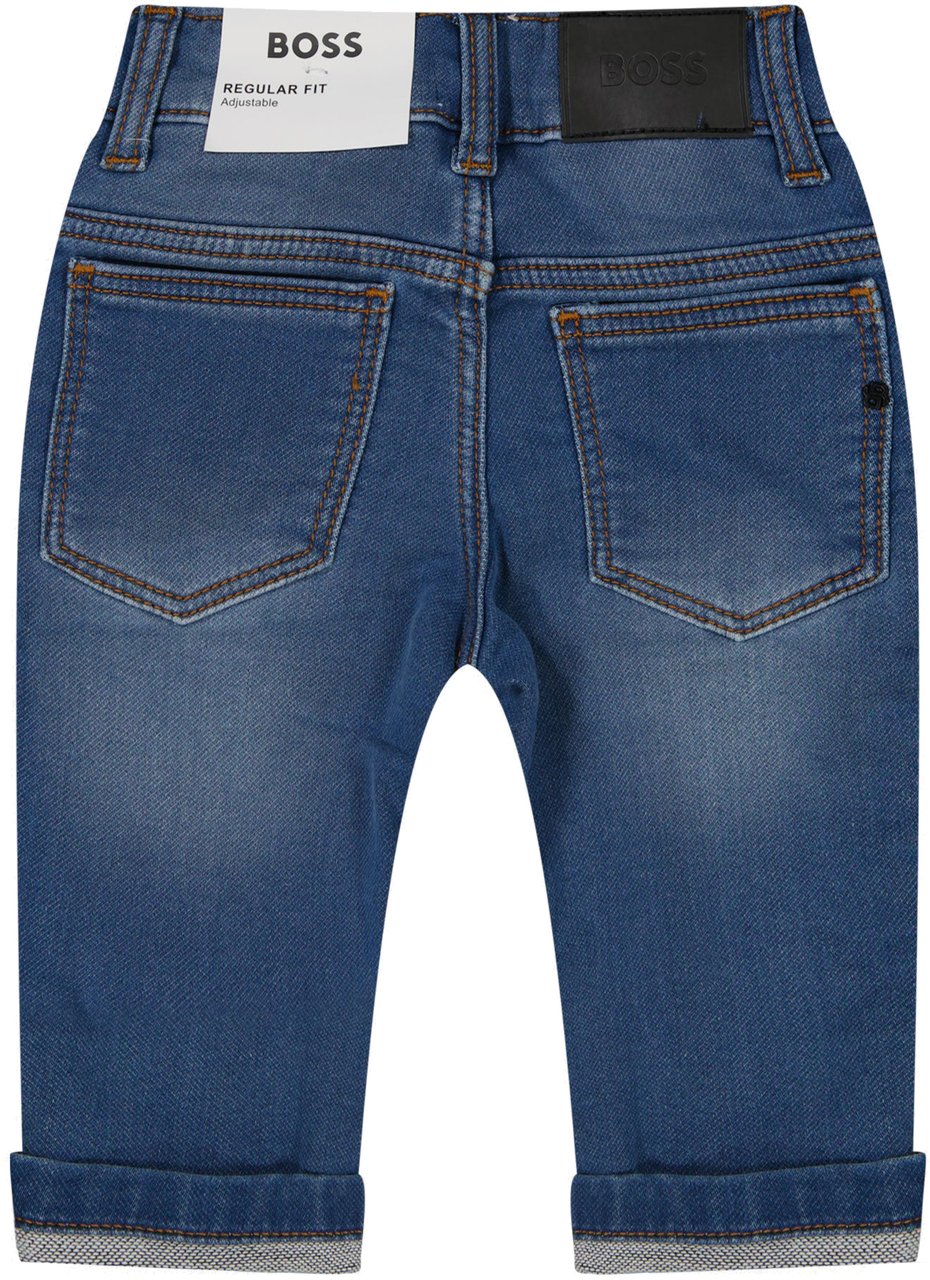 Boss Boss Baby Jongens Jeans Blauw Blauw