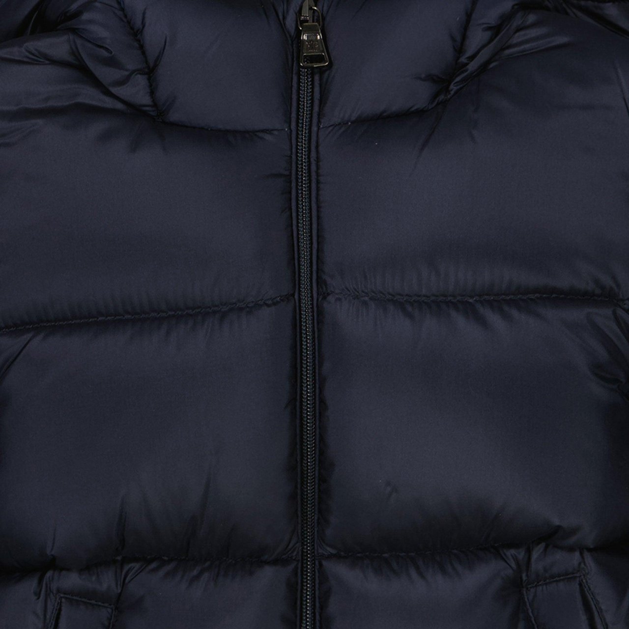 Moncler Moncler New Macaire Baby Jongens Jas In Navy Blauw