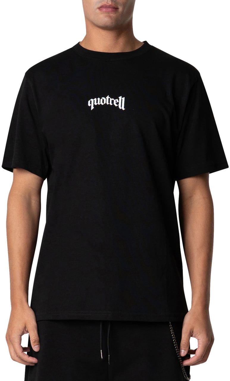 Quotrell Global Unity T-shirt | Black/white Zwart