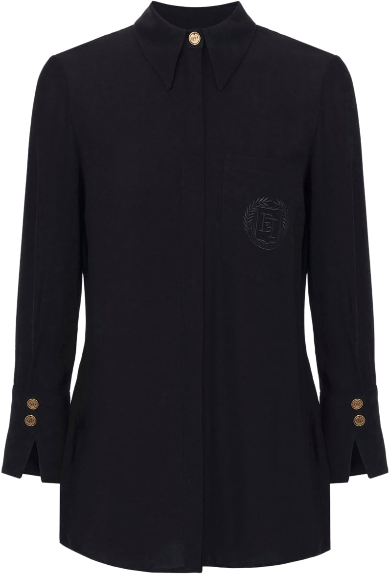 Elisabetta Franchi Shirts Black Zwart