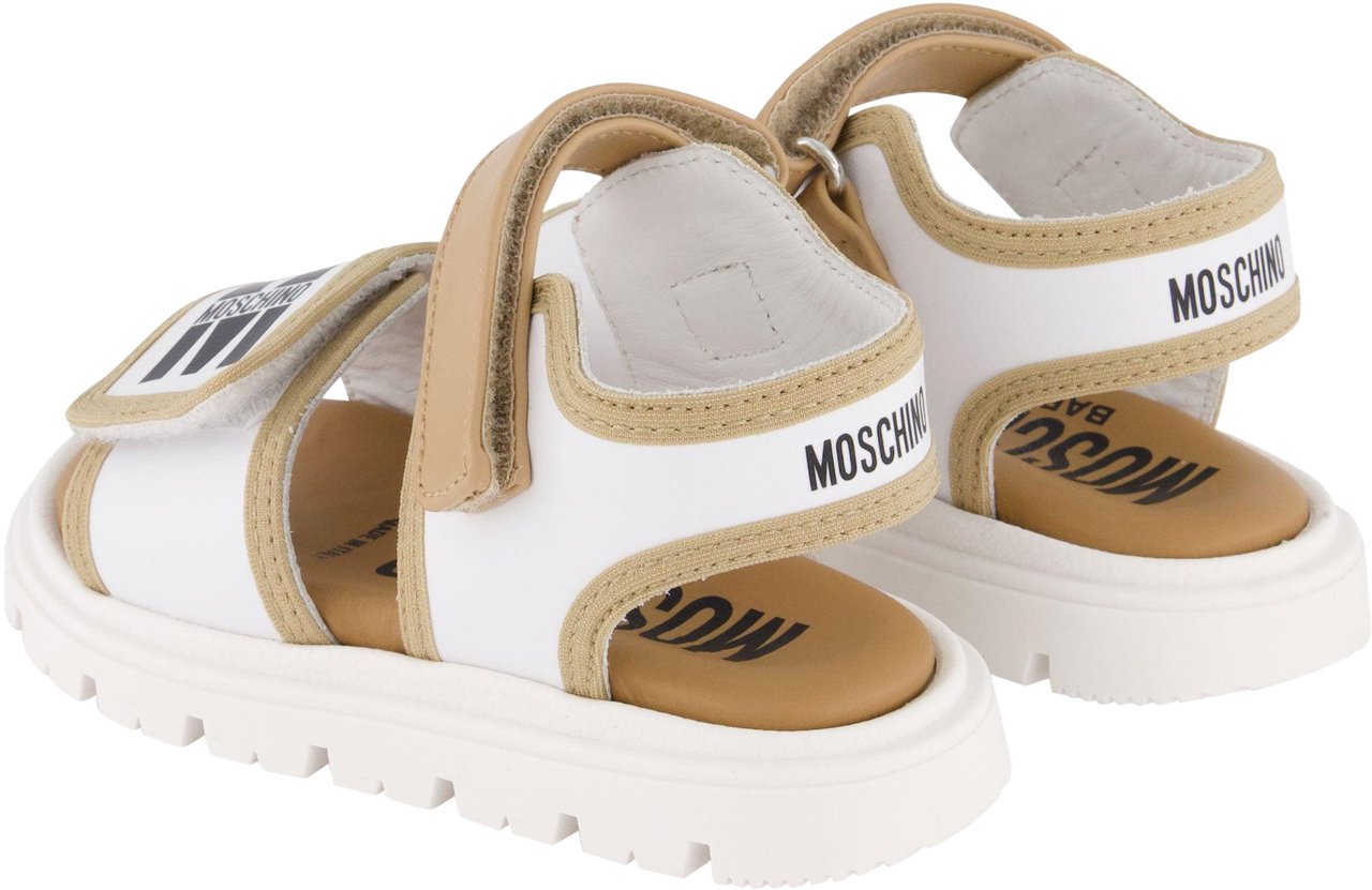 Moschino Moschino Unisex Sandalen In Beige Beige