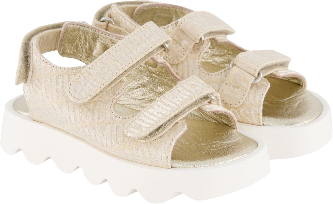 Moschino Moschino Unisex Sneakers In Beige Beige