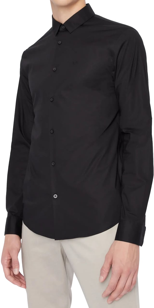 Armani Exchange Shirts Black Zwart