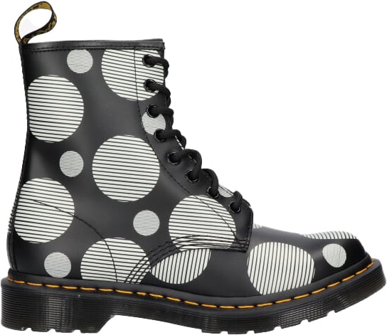 Dr. Martens Dr Martens 1460 BLACK + WHITE POLKA DOT 26876009 POLKA Zwart