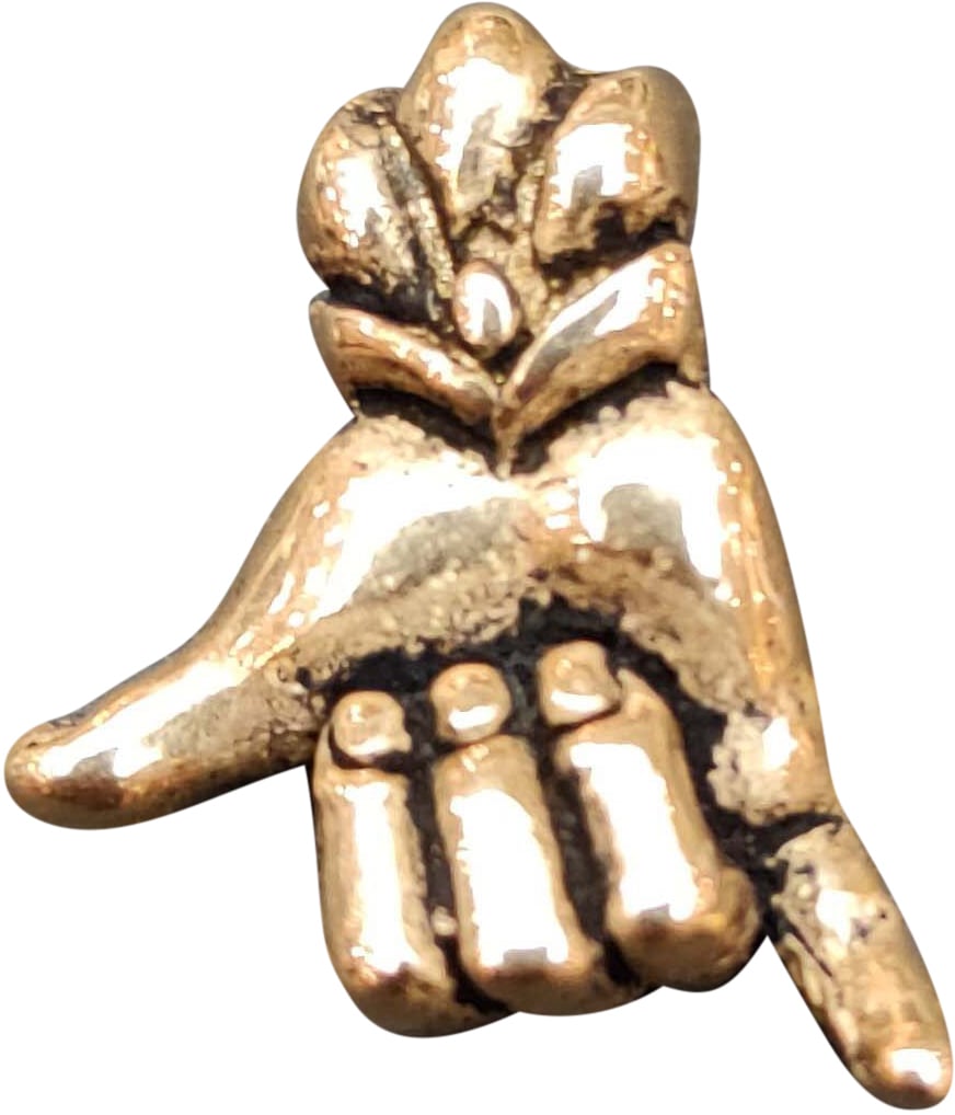 Catherine Michiels Charm Aloha bronze Shaka Hand 0121BR Catherine Michiels Divers