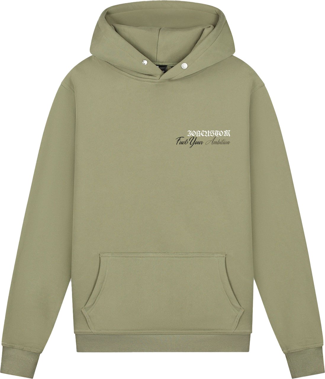 JORCUSTOM Ambition Slim Fit Hoodie OliveGreen Groen