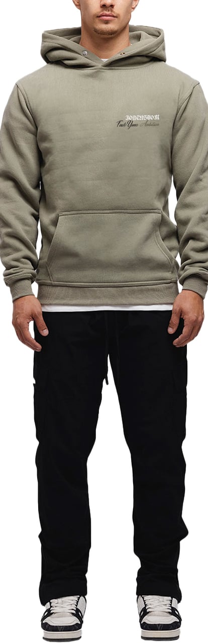 JORCUSTOM Ambition Slim Fit Hoodie OliveGreen Groen