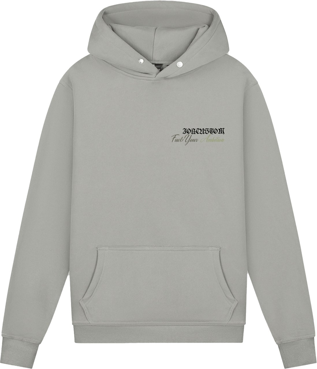 JORCUSTOM Ambition Slim Fit Hoodie GlacGrey Grijs