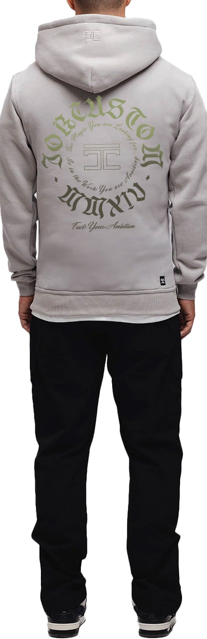 JORCUSTOM Ambition Slim Fit Hoodie GlacGrey Grijs
