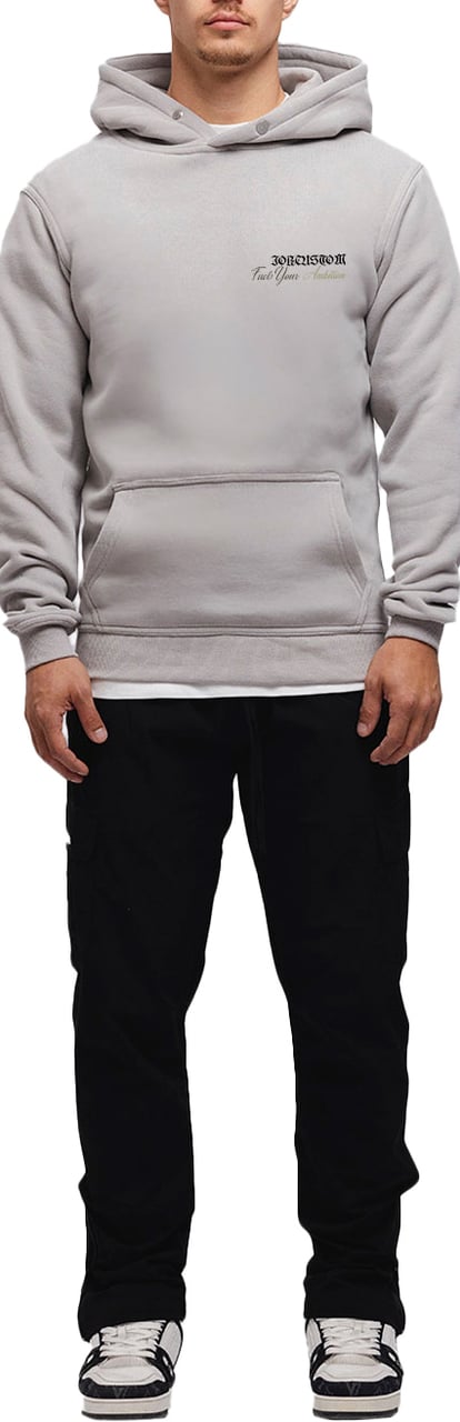 JORCUSTOM Ambition Slim Fit Hoodie GlacGrey Grijs