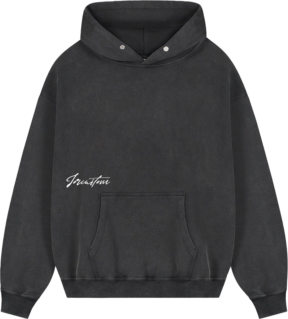 JORCUSTOM Outline Oversized Hoodie AcidGrey Grijs
