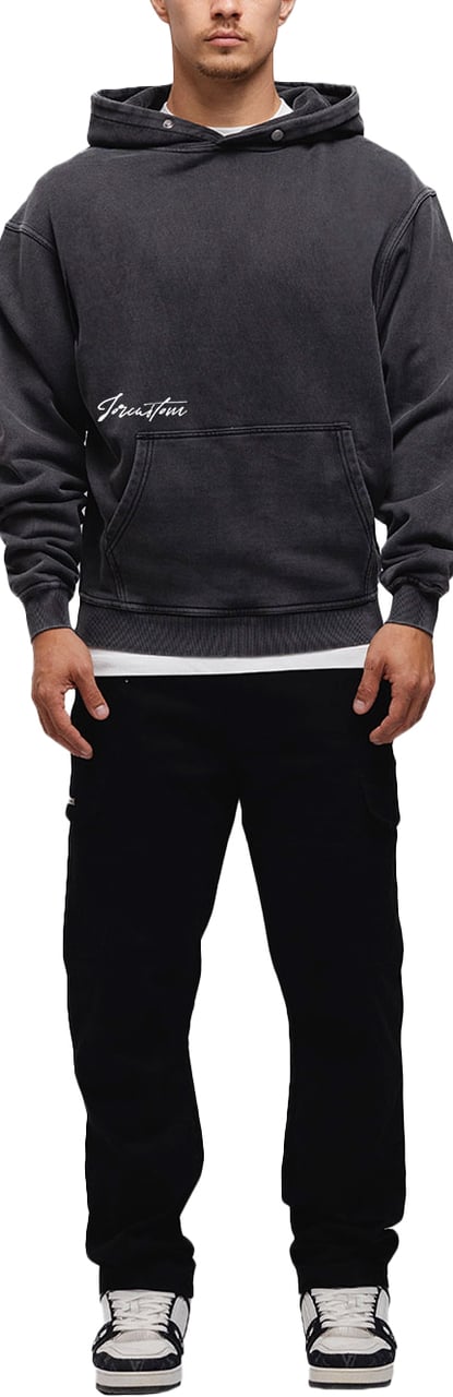 JORCUSTOM Outline Oversized Hoodie AcidGrey Grijs