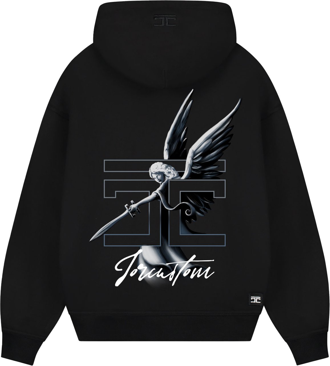 JORCUSTOM NoMercy Oversized Hoodie Black Zwart