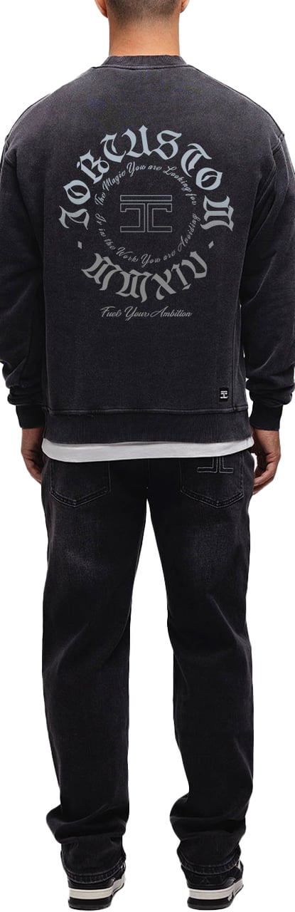 JORCUSTOM Ambition Crewneck Sweater AcidGrey Grijs