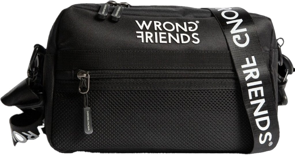 Wrong Friends PORTO CROSSBODY BAG - BLACK Zwart