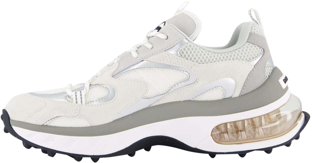 Dsquared2 Heren Bubble Sneaker Wit/Grijs Wit