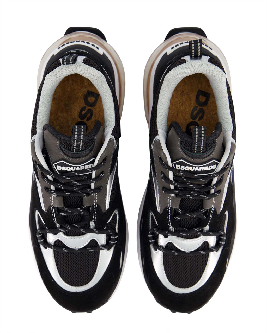 Dsquared2 Heren Bubble Sneaker Zwart/Wit Zwart