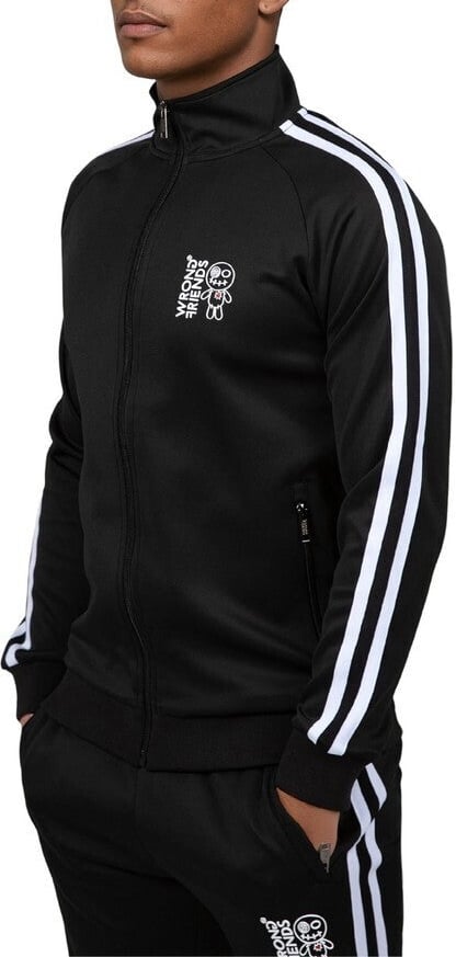 Wrong Friends MILAZZO TRACK JACKET - BLACK Zwart