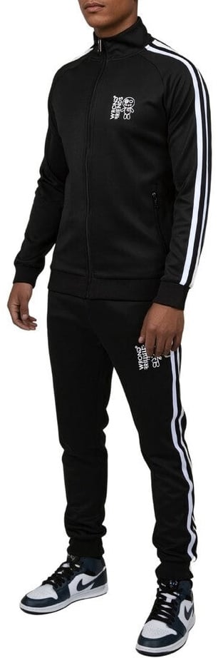 Wrong Friends MILAZZO TRACK JACKET - BLACK Zwart