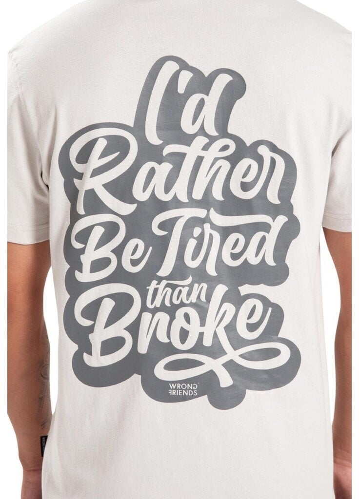 Wrong Friends LODI T-SHIRT - LIGHT GREY Grijs