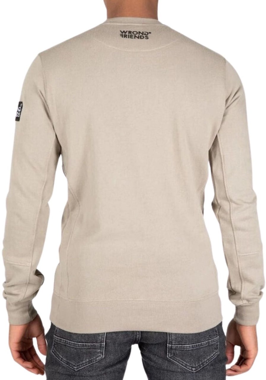 Wrong Friends LEON CREWNECK SWEATSHIRT - TAUPE Taupe