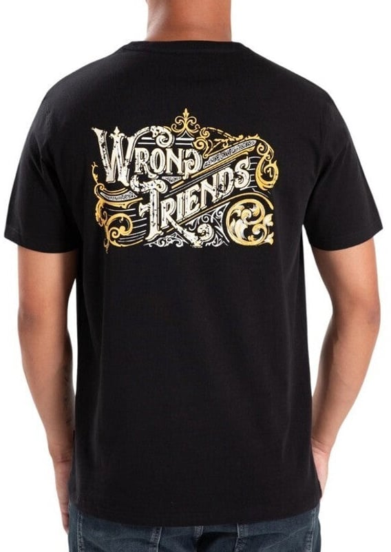 Wrong Friends LUXOR T-SHIRT - BLACK Zwart