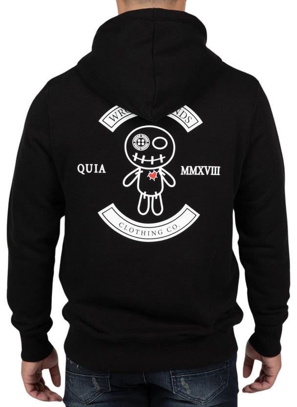 Wrong Friends VERONA HOODIE - BLACK Zwart