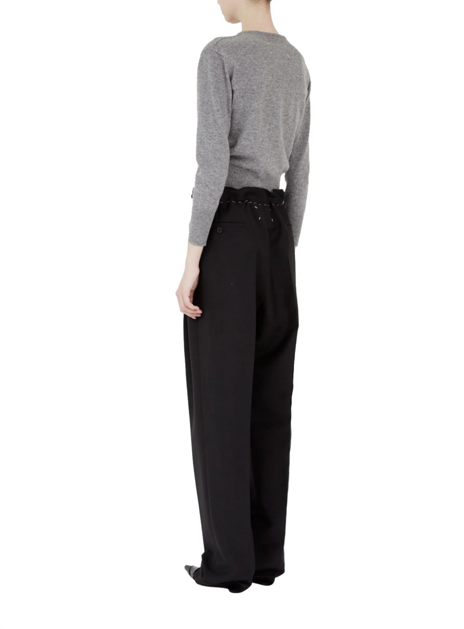 Maison Margiela Stitched Waist Pants Black Zwart