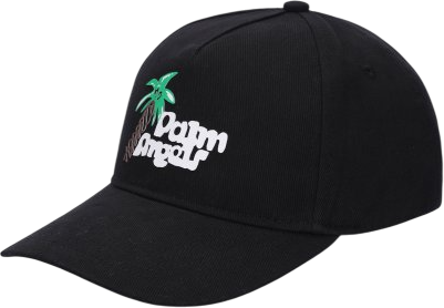 Palm Angels Cappellino con visiera Palm Tree Sketch nero Zwart