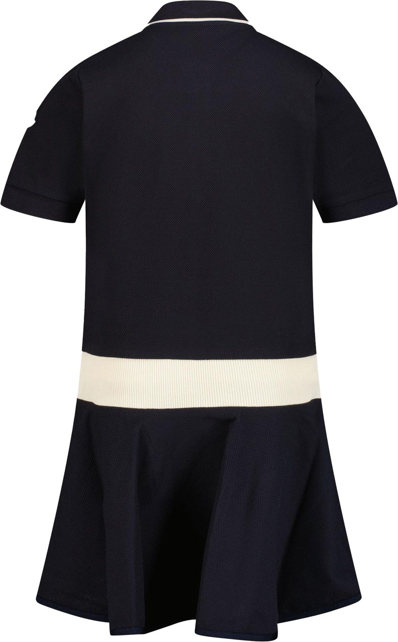 Moncler Moncler Kinder Meisjes Jurk In Navy Blauw