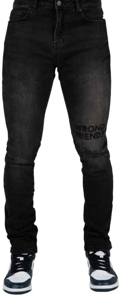 Wrong Friends LOS ANGELES JEANS - BLACK Zwart