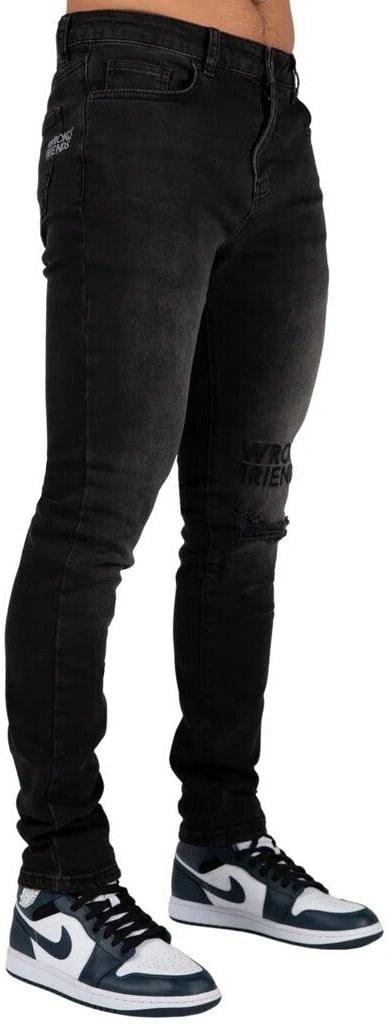 Wrong Friends LOS ANGELES JEANS - BLACK Zwart
