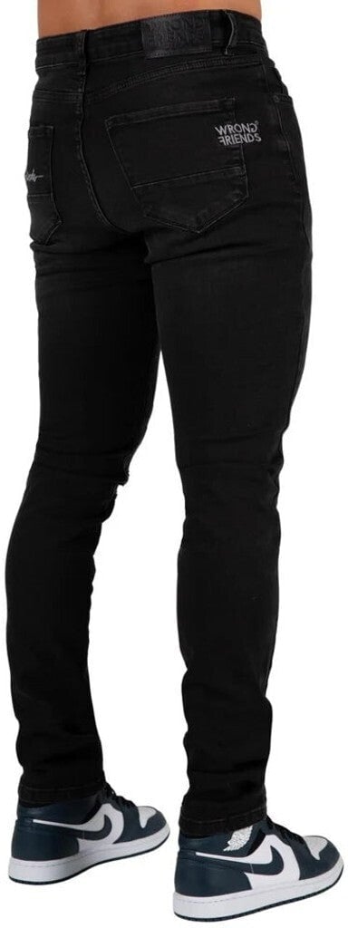 Wrong Friends LOS ANGELES JEANS - BLACK Zwart