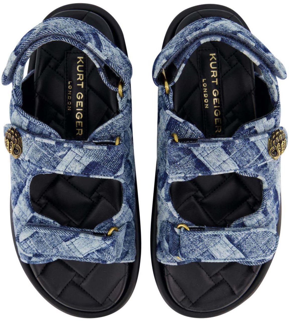 Kurt Geiger London Dames Orson Sandaal Blauw Blauw