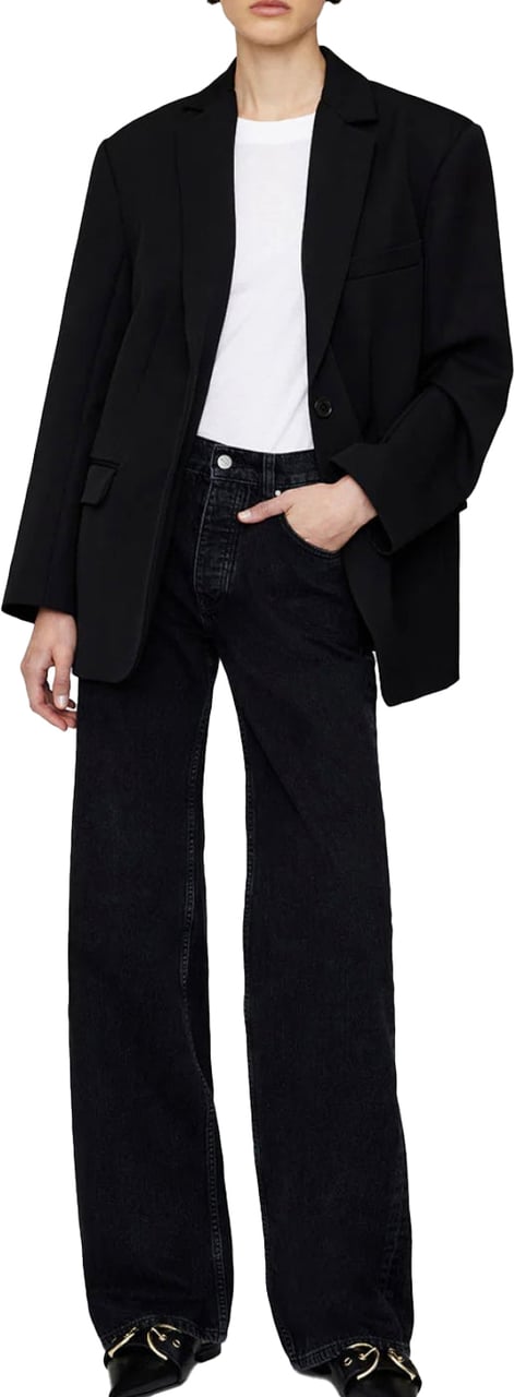 Anine Bing jeans black hugh Zwart