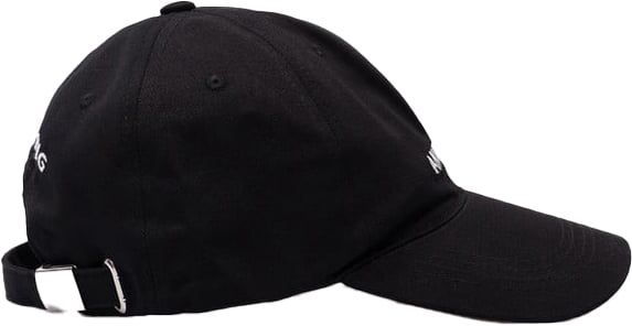 Anine Bing Cap black logo Zwart